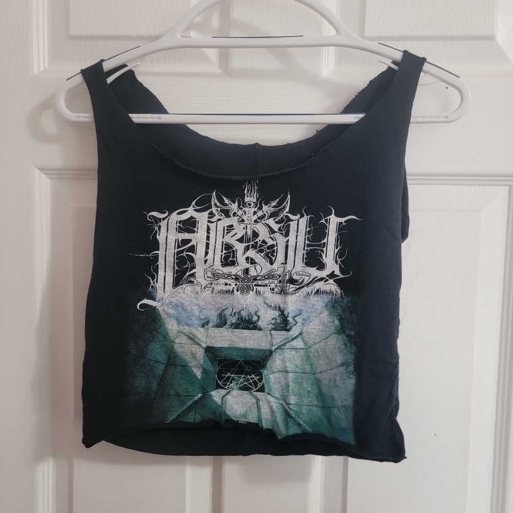 Absu Band Shirt Crop Top DIY